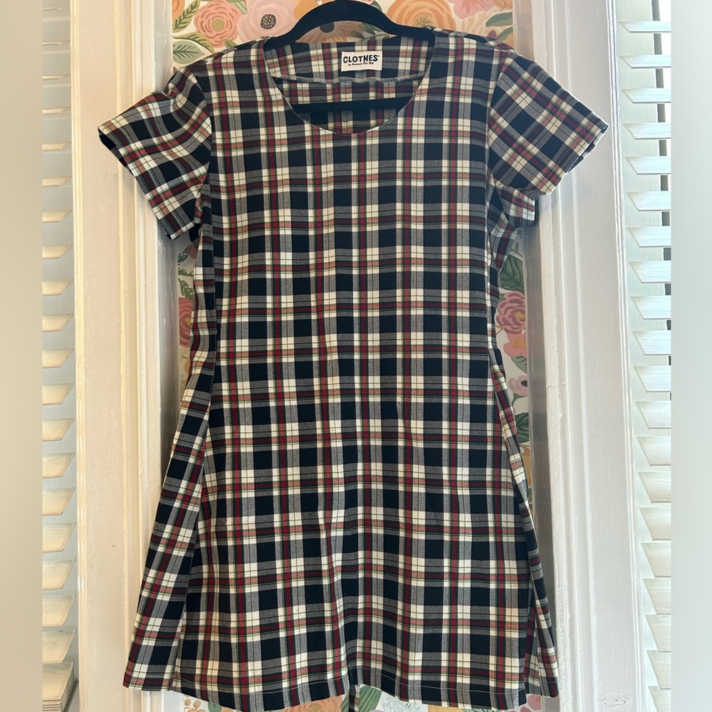 AMERICAN TWO SHOT Checkered Mini Dress Size Small!